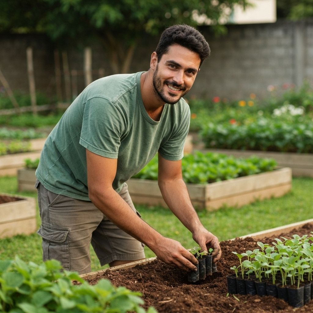 Recife/PE trabalhando com agricultura orgânica